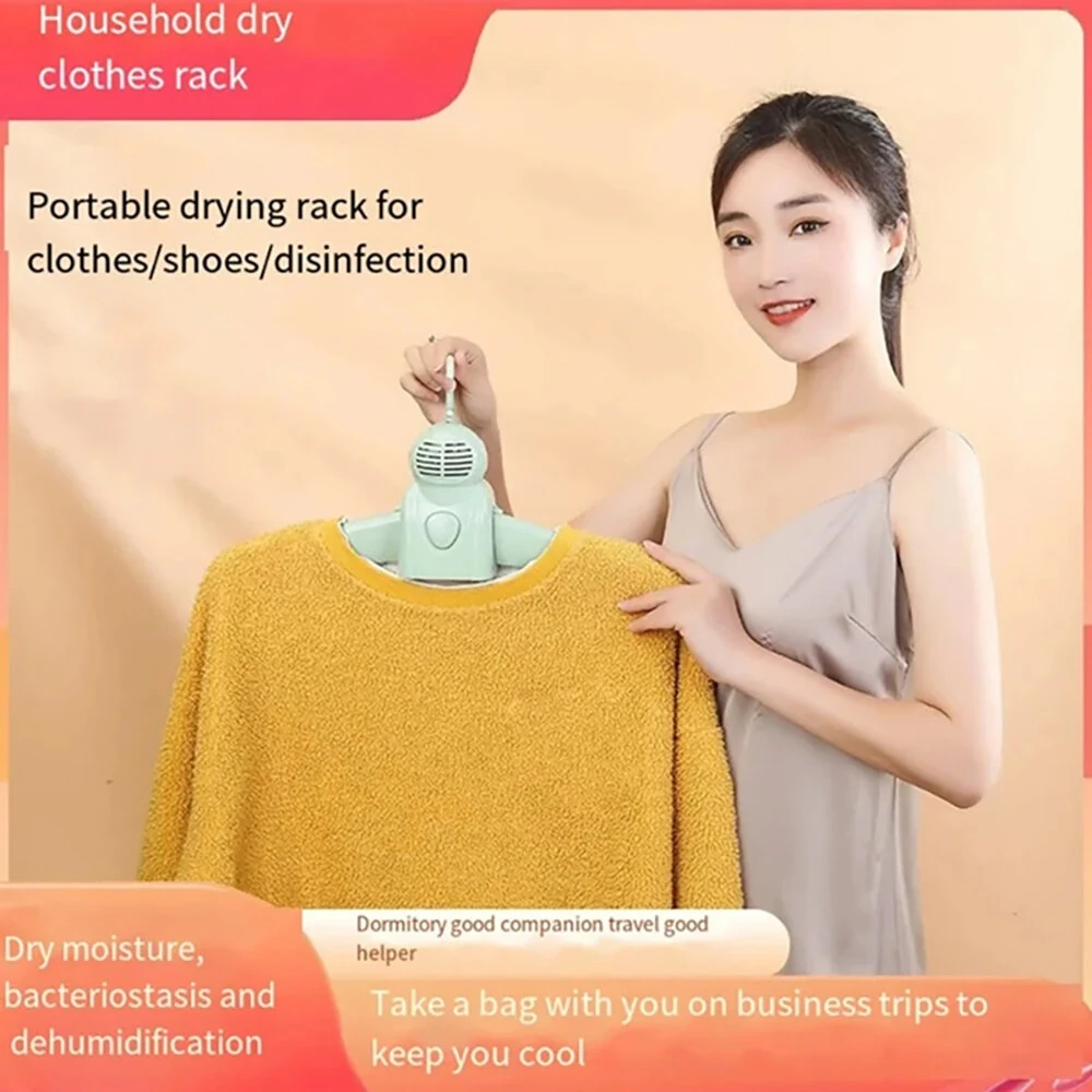 (image for) 150W Portable Drying Clothes Hanger Shoe Dryer Smart Home Small Dryer Warm Air Clothes Dryer for Home Business Trip